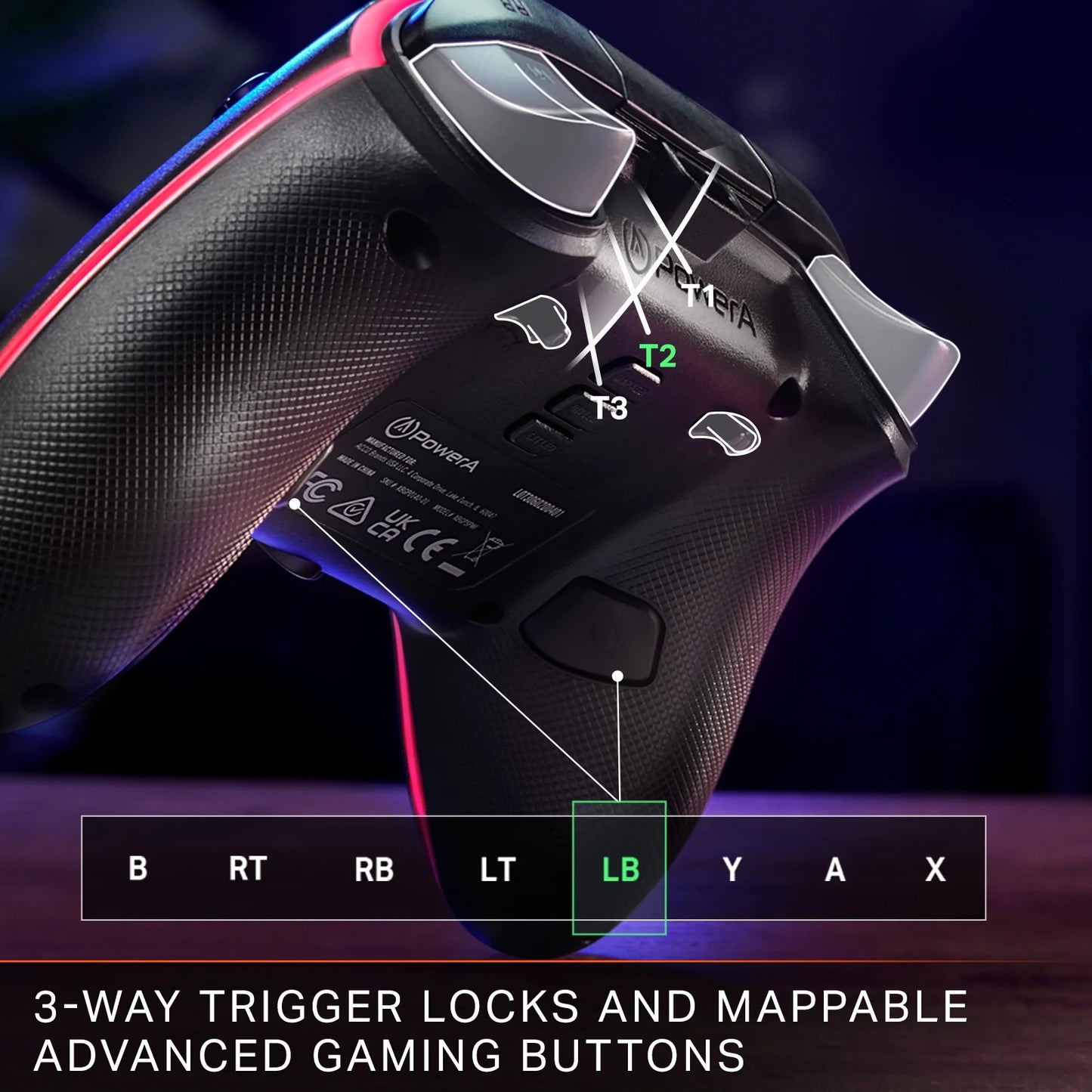 Advantage Wired Controller for Xbox Series X|S with Lumectra - Black